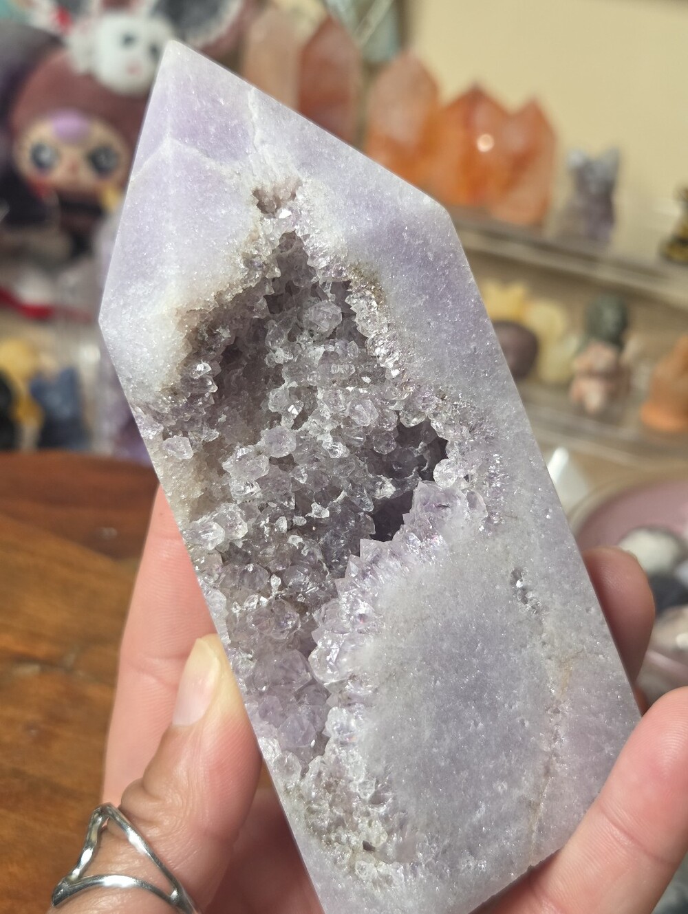 Amethyst Tower 4 In ( Stress Relief) - Picture 8 of 9